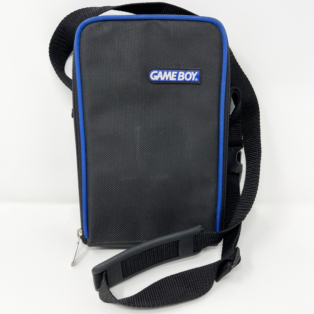 Vintage Nintendo Game Boy Black Nylon Carrying Case Crossbody Bag Shoulder Strap